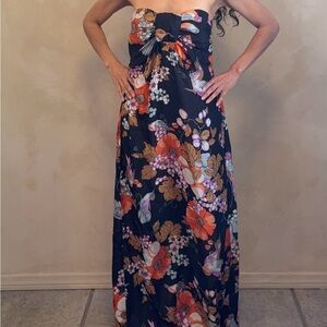 Zimmermann Strapless Blue and Pink Sundress Resort Wear